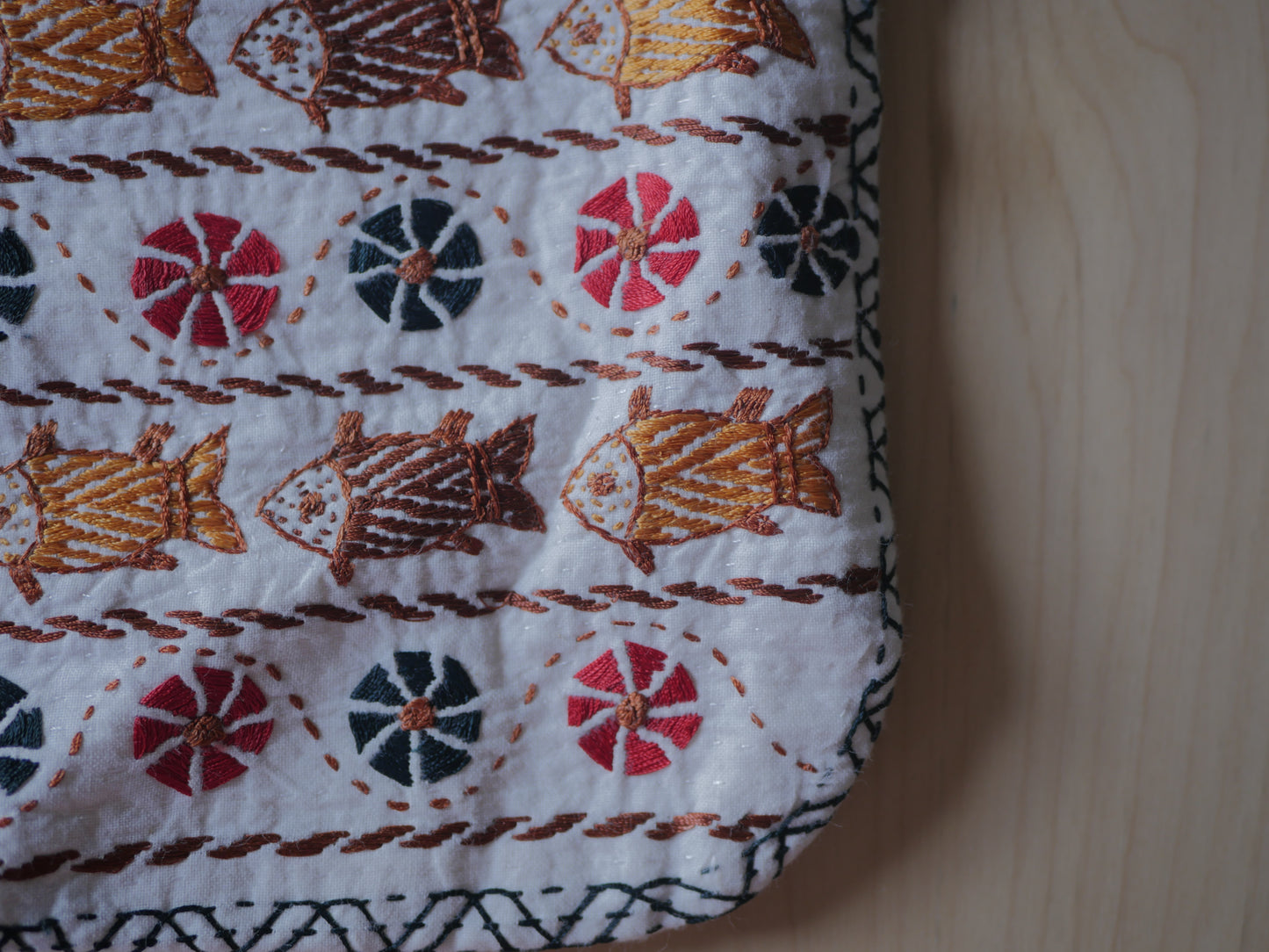 MAACH // medium embroidered pouch