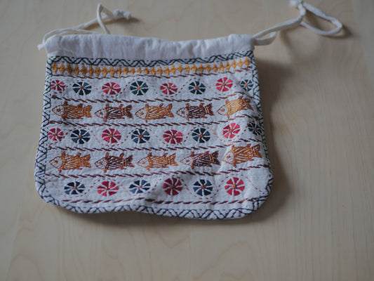 MAACH // medium embroidered pouch