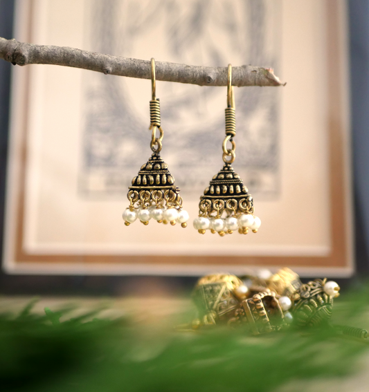REKHA // small jhumka earrings