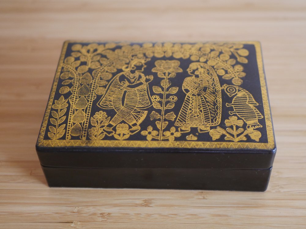 stamped jewellery box